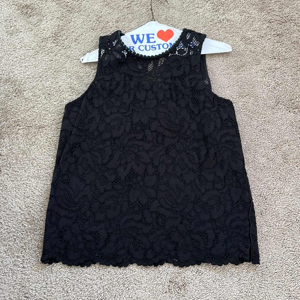 Black lace top